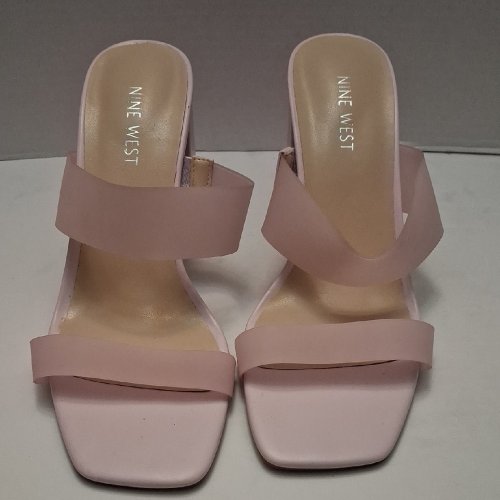 Nine West size 9M women's Blush Pink High Heeled Sandals.